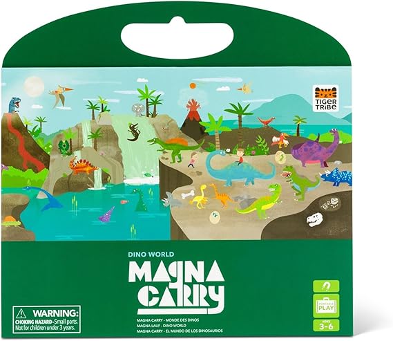 Dino World Magna Carry Case - Tiger Tribe