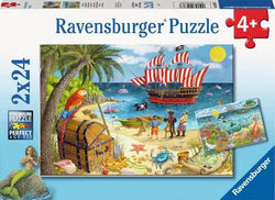 Pirates and Mermaids 2 x 24pc Puzzle - Ravensburger