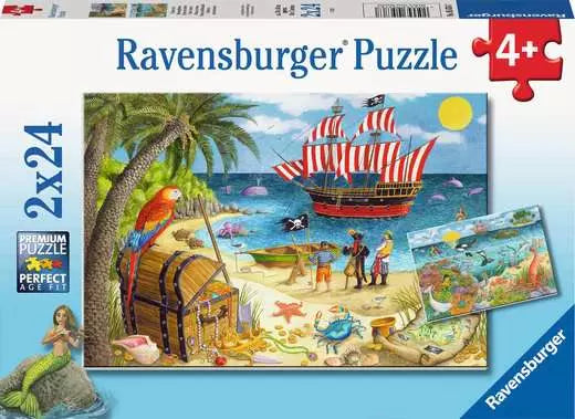 Pirates and Mermaids 2 x 24pc Puzzle - Ravensburger