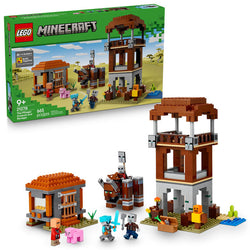 The Pillager Outpost and Ravager - Lego Minecraft