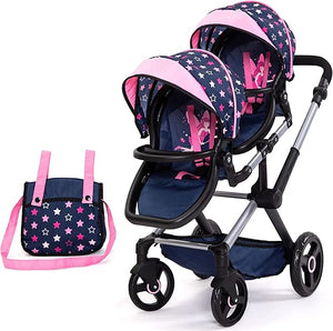 double doll stroller canada Star Pattern Twin Doll Stroller – The Rocking Horse Shop
