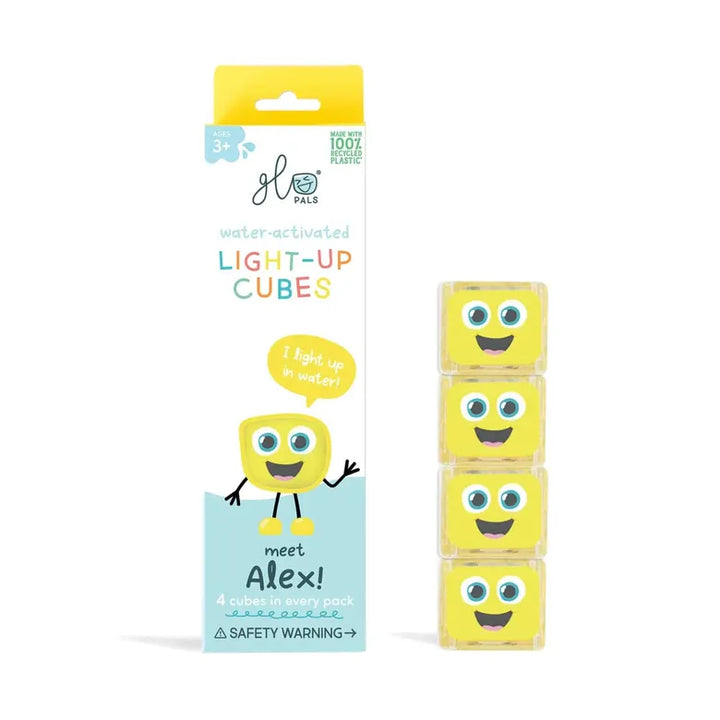 Alex Yellow - Glo Pals - Light Up Cubes 4pk