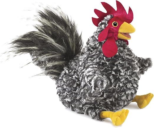 Barred Rock Rooster Puppet - Folkmanis