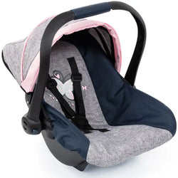 Deluxe Doll Car Seat Grey