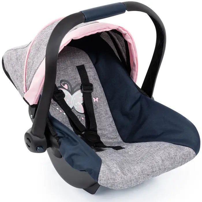 Deluxe Doll Car Seat Grey