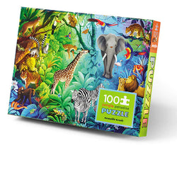 Jungle Paradise - 100pc Holographic Puzzle - Crocodile Creek