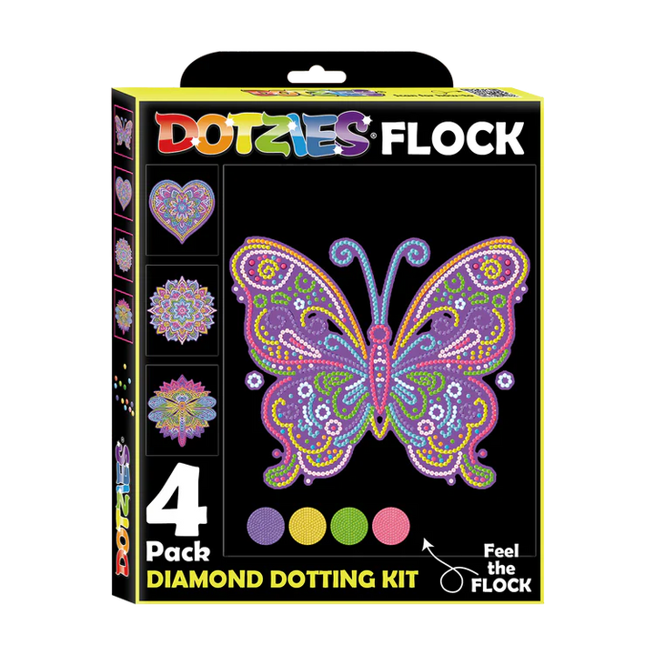 Neon Mandalas - Diamond Dotz Kit - Dotzies Flock