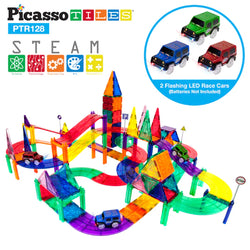 Picasso Tiles 128Pc Race Track Set