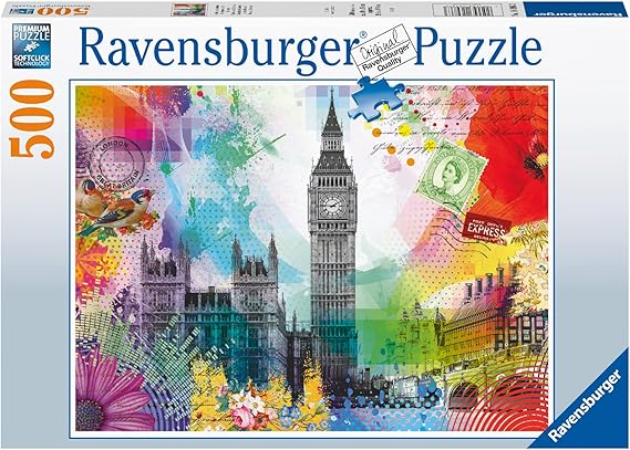 London Postcard 500pc Puzzle - Ravensburger