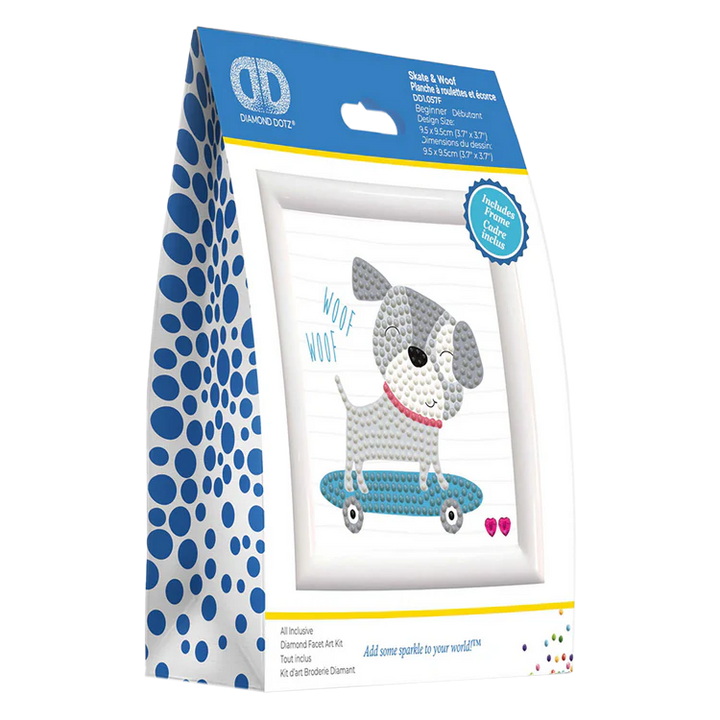 Skate & Woof with Frame - Diamond Dotz