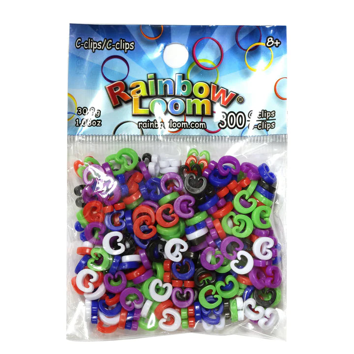 Rainbow Loom C-Clips Assorted 300pc