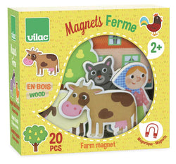Wooden Magnets - Farm - Vilac