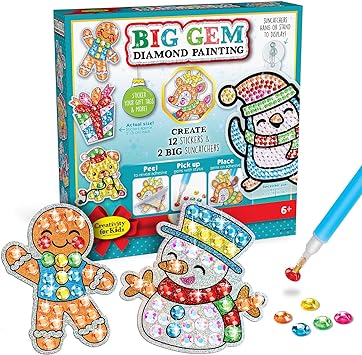 Big Gem Diamond Painting Kit - Holiday - Creativity For Kids
