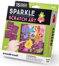Garden Sparkle Scratch Art - Crocodile Creek
