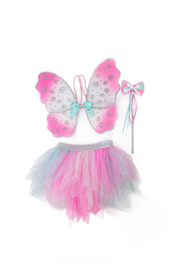 Think Mint Pink Skirt, Wings, & Wand Sz 4/6