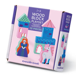 Princess Palace Build & Play Mini Wood Blocks - Crocodile Creek