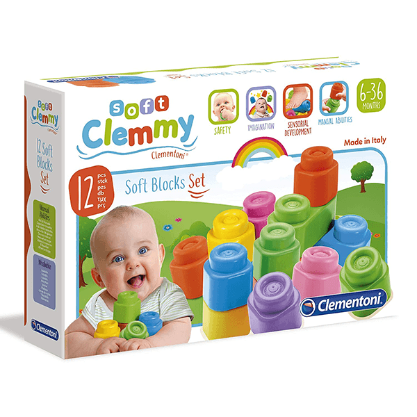 Clemmy: 12 Soft Blocks Set