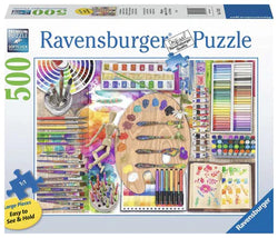 The Artist's Palette 500pc Large Format Puzzle Ravensburger