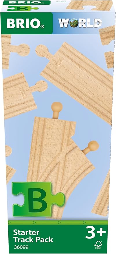 Starter Track Pack - Brio Wooden Train Tracks