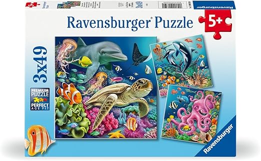 Underwater 3 x 49pc Puzzle - Ravensburger