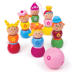 Wooden Fairy Skittles Bowling Game - Bigjigs