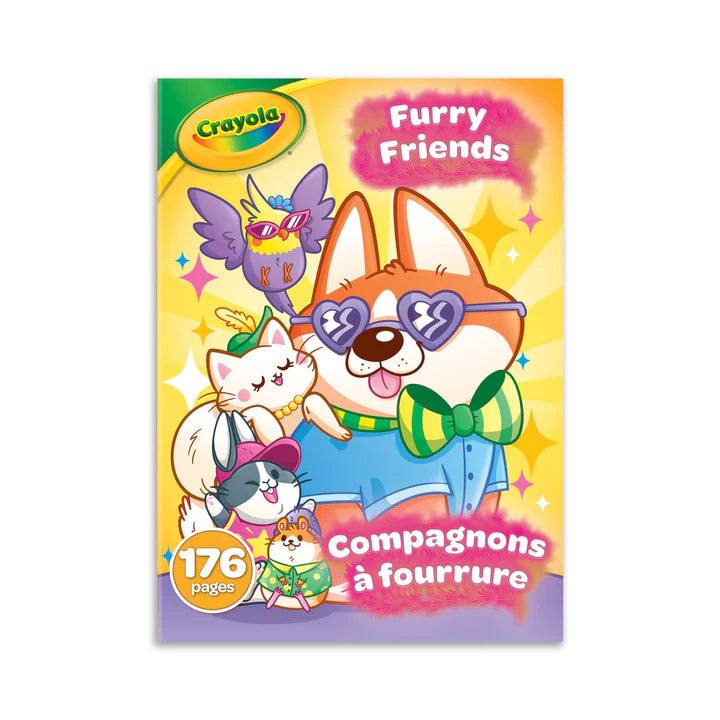 Furry Friends Crayola 176pg Colouring Book