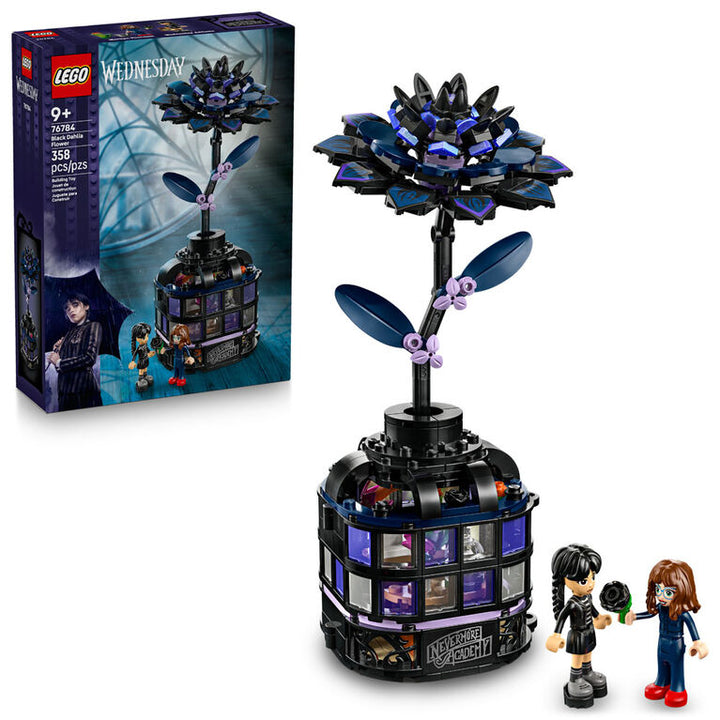 Black Dahlia Flower - Lego Wednesday