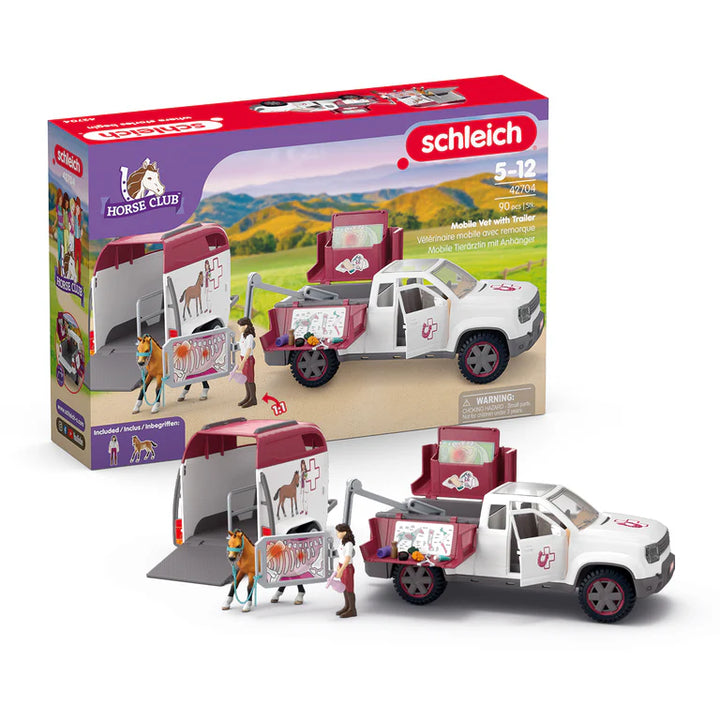 Mobile Vet with Trailor - Schleich Farm Toys