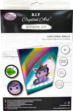 Unicorn Smile - Crystal Art Notebook Kit