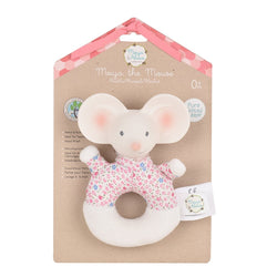 Meiya Mouse Soft Rattle with Natural Rubber Head