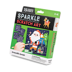Christmas Sparkle Scratch Art - Crocodile Creek