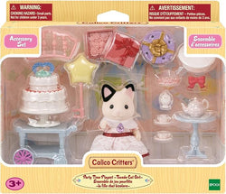 Tuxedo Cat Girl's Party Time Playset - Calico Critters