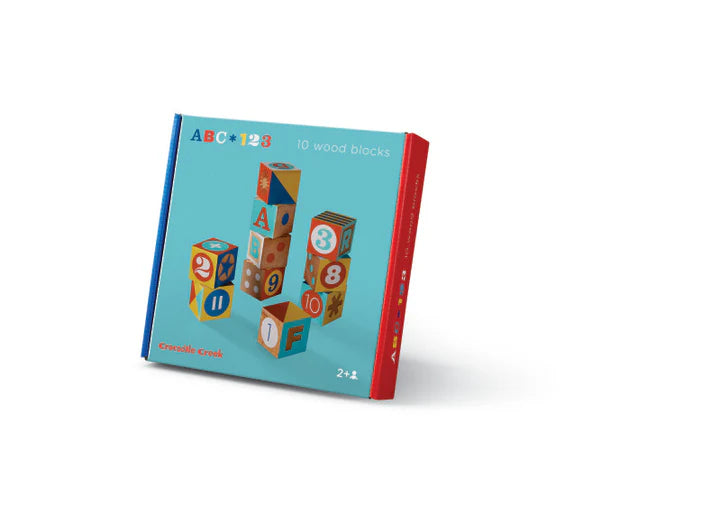 ABC/123 Wooden Blocks - Crocodile Creek