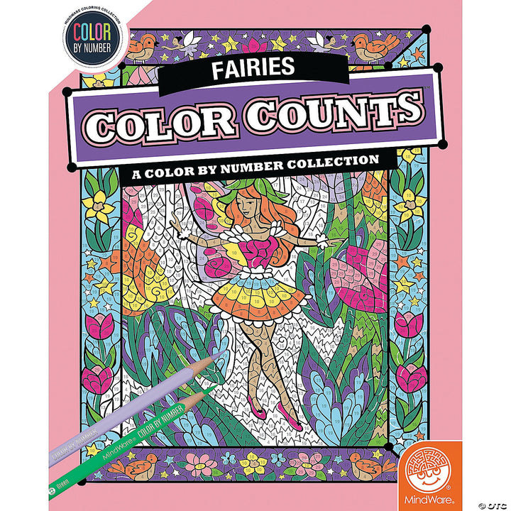 Colour Counts: Fairies - Colour By Number
