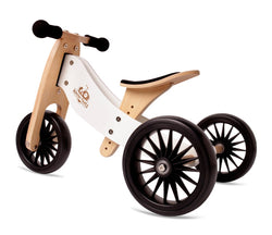 Kinderfeets Tiny Tot PLUS Balance Bike: White