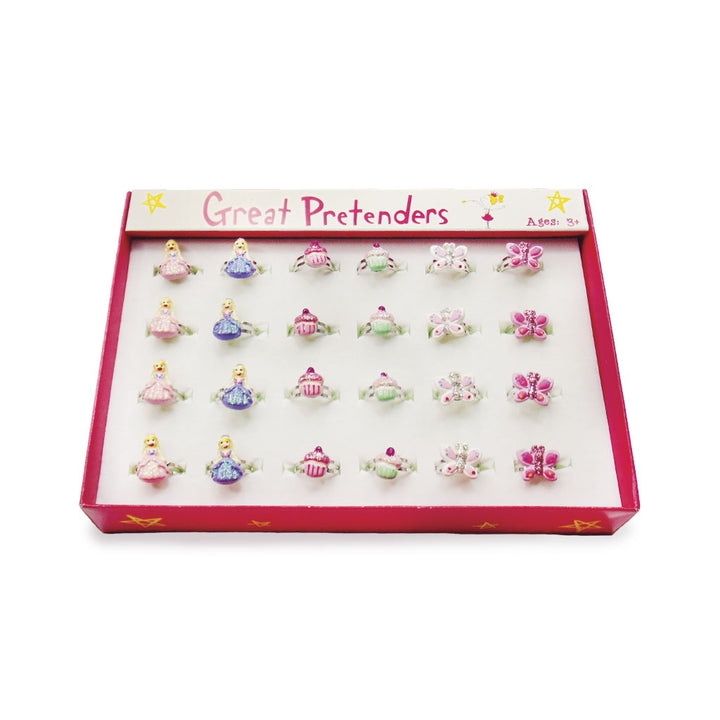 Princess, Cupcake, Butterfly Rings