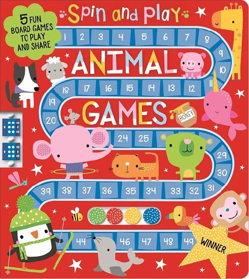 Spin and Play Animal Games - Travel Board Book