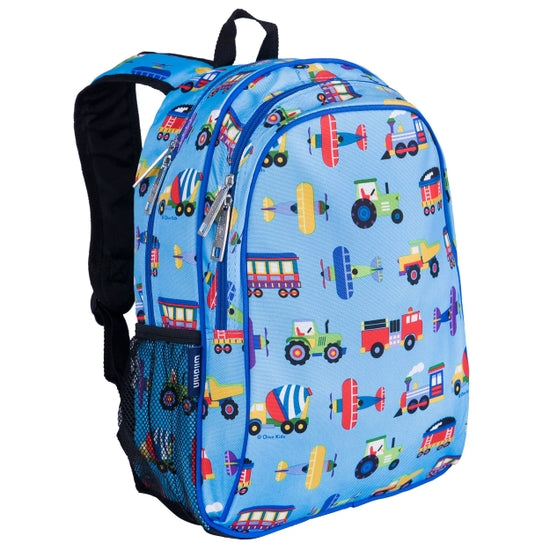 Trains Planes and Trucks Backpacks - 15 inch