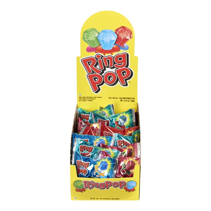 Ring Pops - Twisted: 24-Piece Box | Ring pop, Retro candy, 90s kids remember