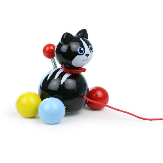 Pull Toy Minou Cat - Viilac
