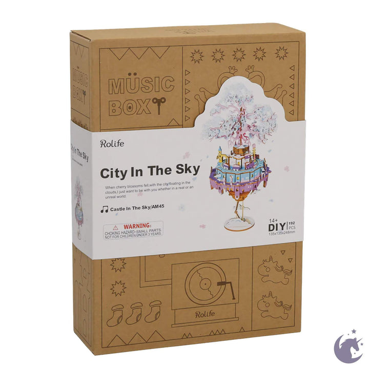 Diy Wooden Music Box: City In The Sky
