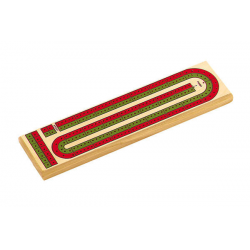 Cribbage Board - 2 Colour Track w/ pegs and storage