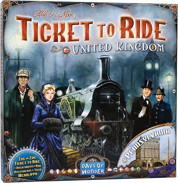 Ticket to Ride: Map #5 - UK/Pennsylvania