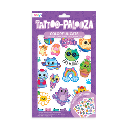 Colourful Cats: Tattoo Palooza Temporary Tattoos