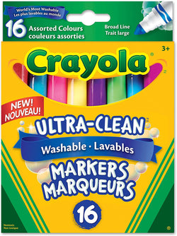 Crayola Washable Markers - 16 colours