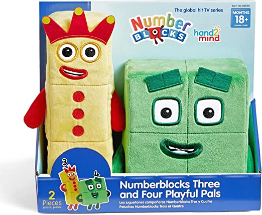 Numberblocks Three and Four Playful Pals