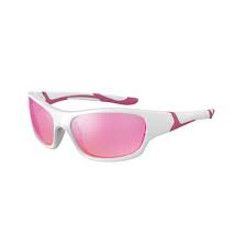 Koolsun Sport Sunglasses: White Hot Pink, Size 6-12