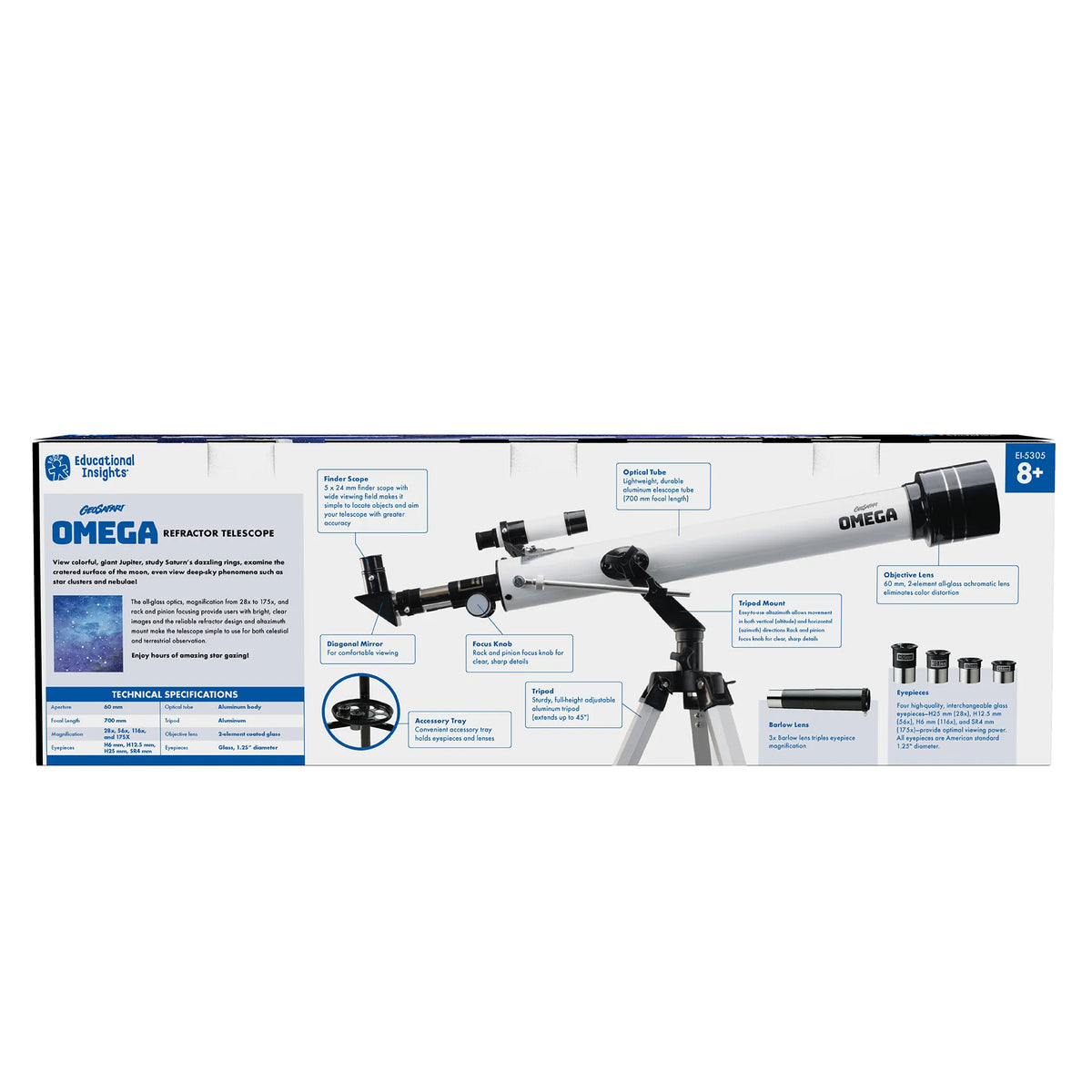 Omega online refractor telescope
