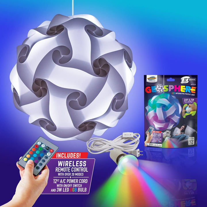 Geosphere AC powered Puzzle Lamp