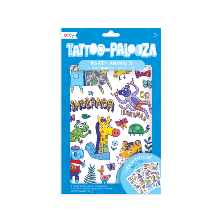 Party Animals: Tattoo Palooza Temporary Tattoos